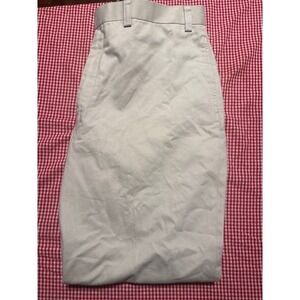 Lauren Ralph Lauren Mens Khaki Flat Front Wrinkle Resistant Cotton Pants 40W 32L